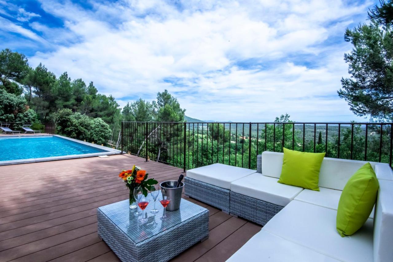 Villa Lumineuse Avec Piscine Clim 1Ere Etage Vue Panoramique Sur Les Montagnes Sur Le Site De La Sainte-Victoire Le Tholonet Ngoại thất bức ảnh