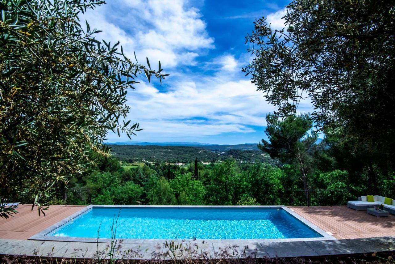 Villa Lumineuse Avec Piscine Clim 1Ere Etage Vue Panoramique Sur Les Montagnes Sur Le Site De La Sainte-Victoire Le Tholonet Ngoại thất bức ảnh