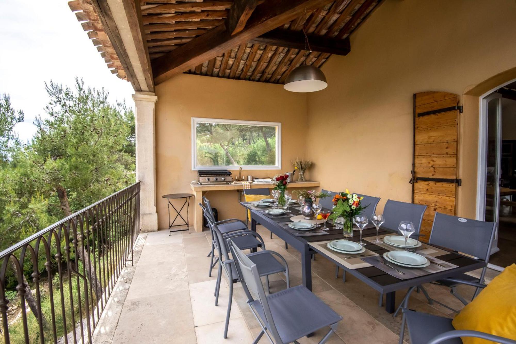 Villa Lumineuse Avec Piscine Clim 1Ere Etage Vue Panoramique Sur Les Montagnes Sur Le Site De La Sainte-Victoire Le Tholonet Ngoại thất bức ảnh